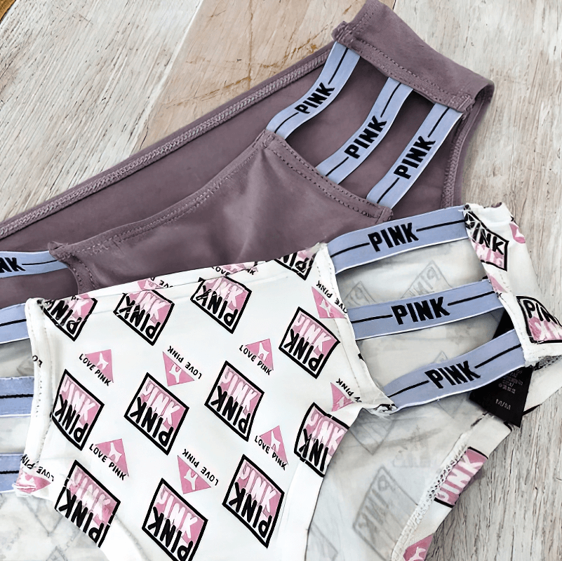 Sexy Sports Women's Briefs with Side Stripes and Letter Pattern - Stylish Low Rise Underwear for Active Women, SF0700